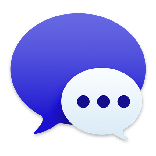 Messages Dark Blue icon 1024x1024px (ico, png, icns) free download